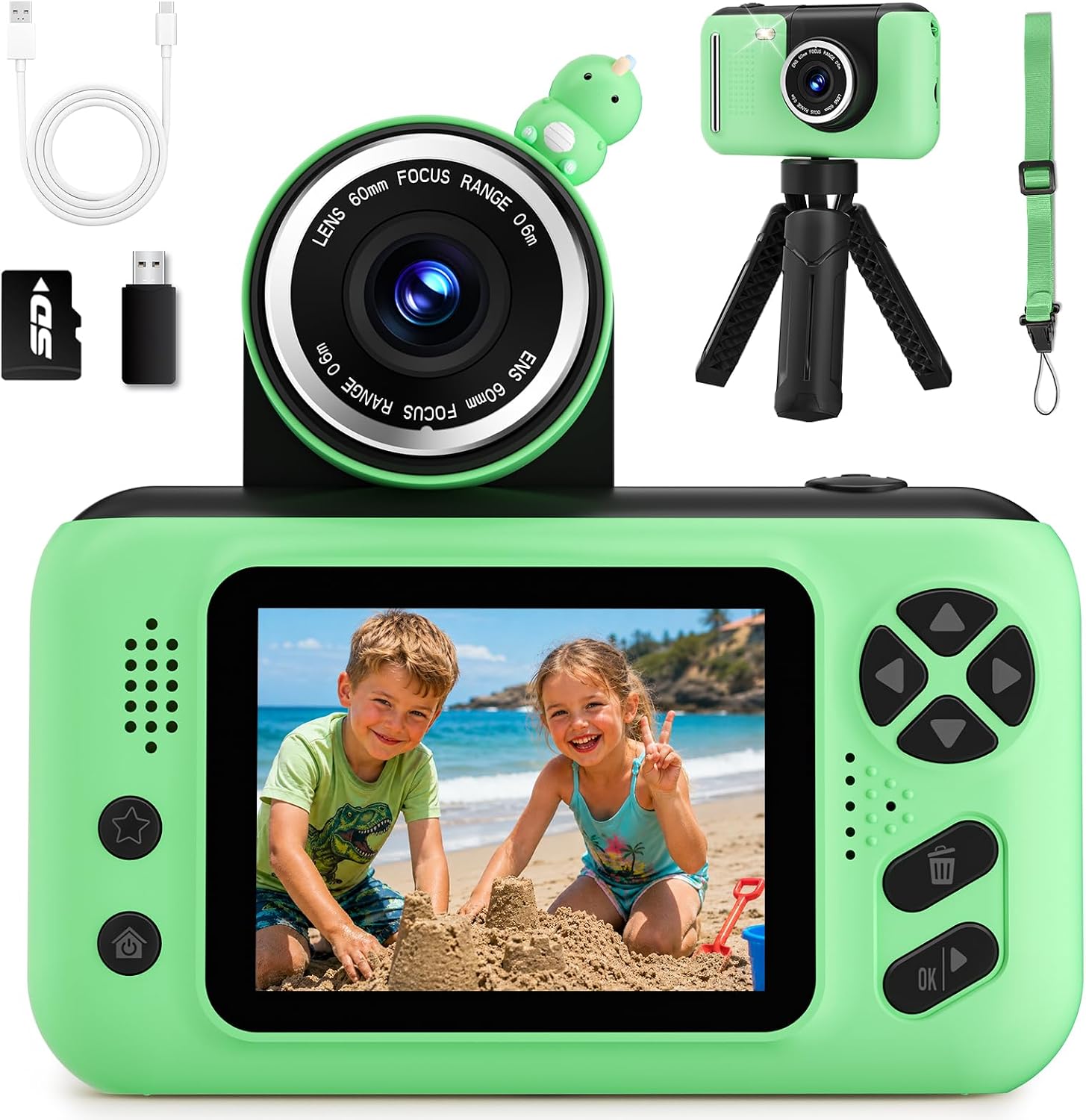 Makolle Kids Camera, Birthday Gifts for Boys and Girls Age 3-8,Video Recorder for Kids 8-12